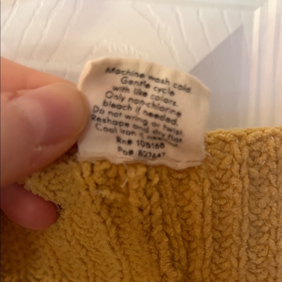 Essentials Mustard V-Neck Sweater - Picture 3 of 5